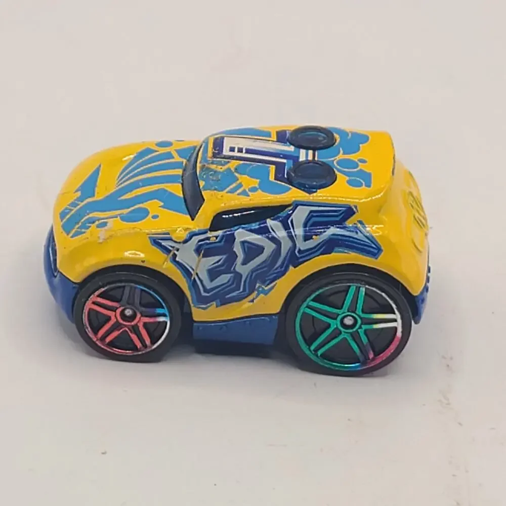 Hot Wheels Rocket Box Yellow & Blue Car Malaysia Loose